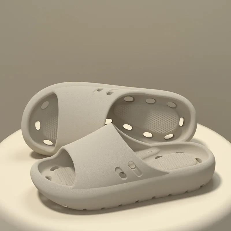 

Летние тапочки для мужчин женщин Мягкие тапочки Уличные Домашние Слайды Облачные тапочки Мужские Плоские сандалии Пляжная обувь Мужские шлепанцы 44-45 хаки