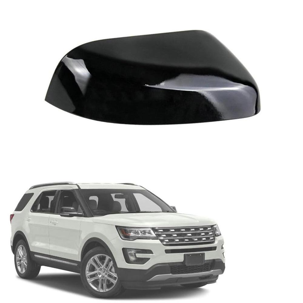 Passenger Right Side Mirror Cover Cap Black Color For Ford Explorer 2016-2019