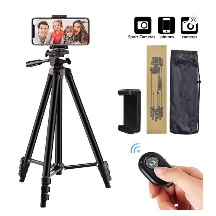 Cross 1.4m Portable Aluminum Tripod for Live Broadcast and Photography