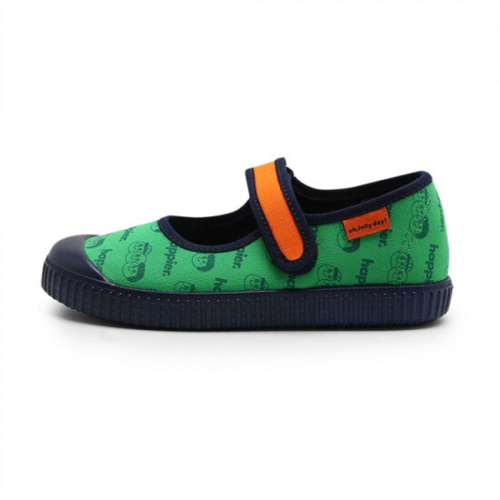Victoria Shoes X Orolliday Mercedes Strap Lona Tintada Shoe Green 1366939 Verde