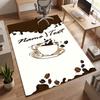 Cozy Coffee (19) Personalized Name Office Carpet Stylish Decor for Living Room Bedroom Kitchen