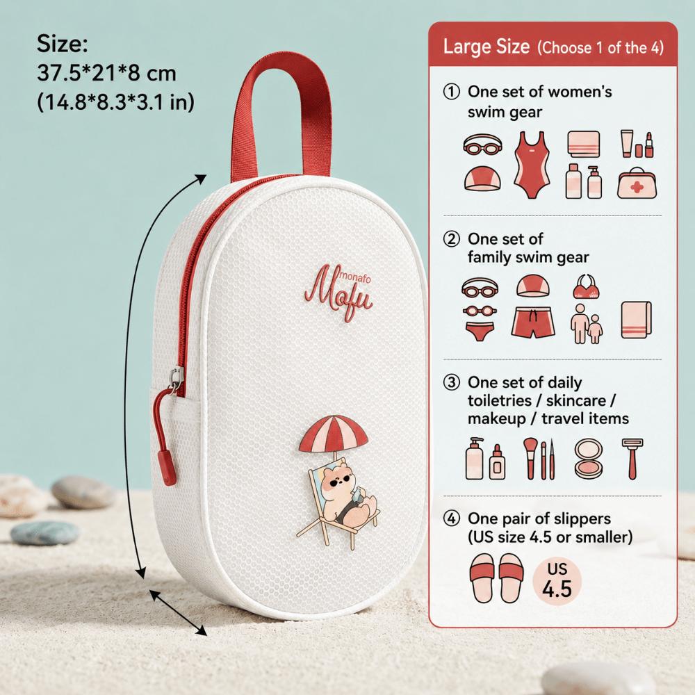 Waterproof Swimming Storage Bag Wear Resistant Swim Gear Bag Portable Organizer Bag  Pool Use