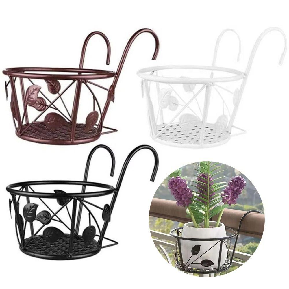 Unique Plant Bracket Round Shape Flower Pot Holder High Quality Hanging Planter Stand Outdoor Use