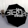 Printed Sam and ColbyPrinted Folding Umbrella,Outdoor,Leisure,And Travel Umbrella,Durable Umbrella Fabric,Birthday And Holiday Gift