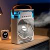 New 3 In 1 Fan AIr Conditioner Household Mini Air Cooler LED Night Light Portable Humidifier Air Adjustment Fan Office Home Fan