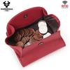 Humerpaul Ladies Clutch First Layer Cowhide Wallet Thin Wallet Large Capacity Coin Bag with Photo Window Coin Purse