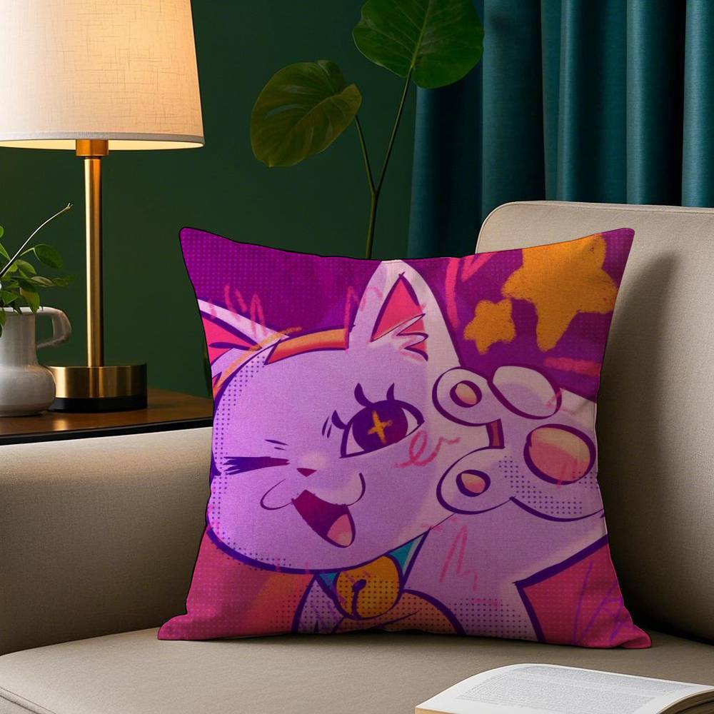 Anime D-Dandadan Cute Pillow Case Plush Fabric Soft Pillowcase Double Sided Print Sofa Cushion Cover Throw