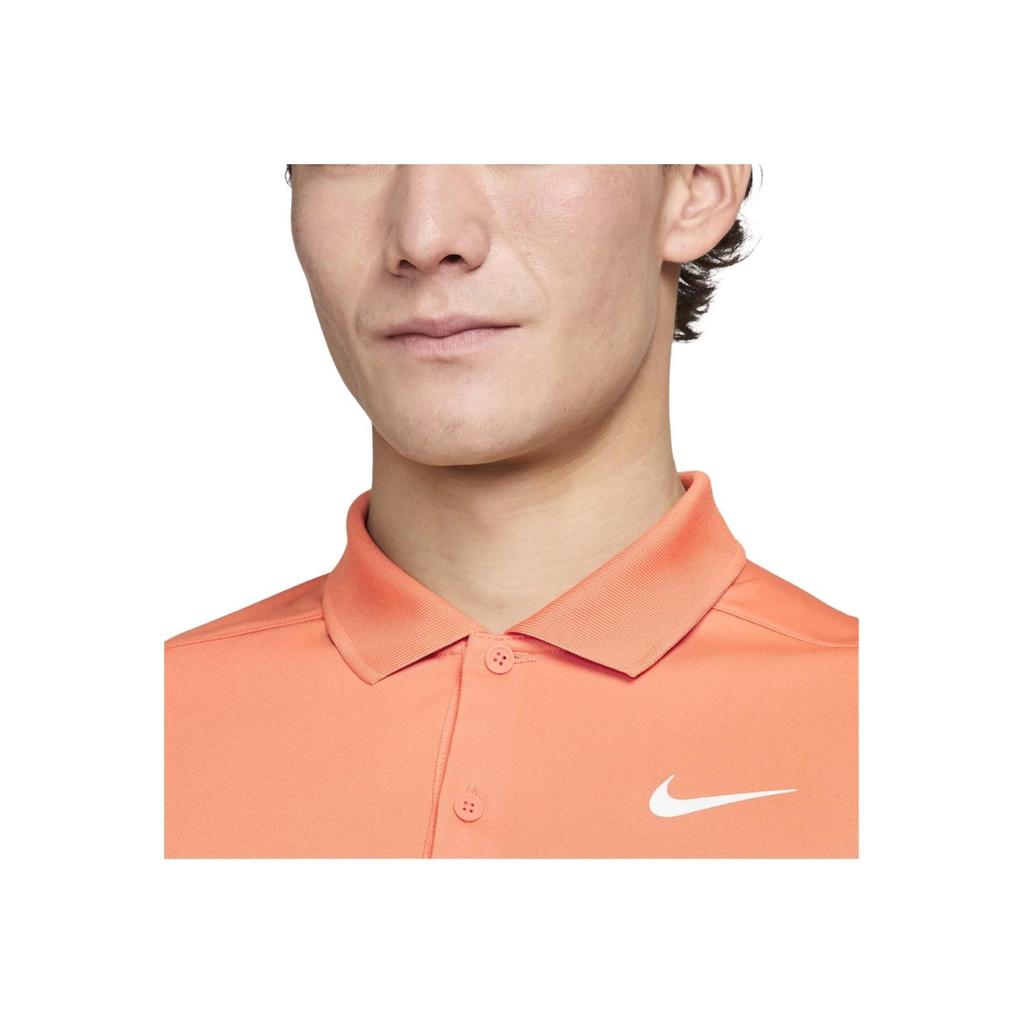 Nike Dry Fit Victory Solid Casual Short Sleeve Polo Shirt Men Polo Shirts Orange DH0823-871