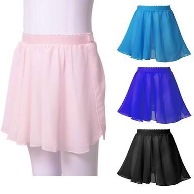 Bambina Ragazza Gonna in Chiffon per Danza Balletto Vita Elastica Colore Unico Gonna a Velo in Chiffon per Abbigliamento da Danza Performance