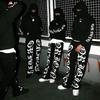 Y2K Western-Stil Buchstabenprint modisch locker Kapuzenpullover trendiger Street Hip-Hop Unisex Pullover mit Badebekleidung