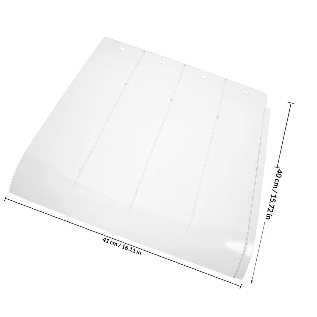 Window Awning Outdoor Waterproof Pc Material Flat Edge Design for Patio Balcony Door Rain Shelter Porch Supply Yard Canopy