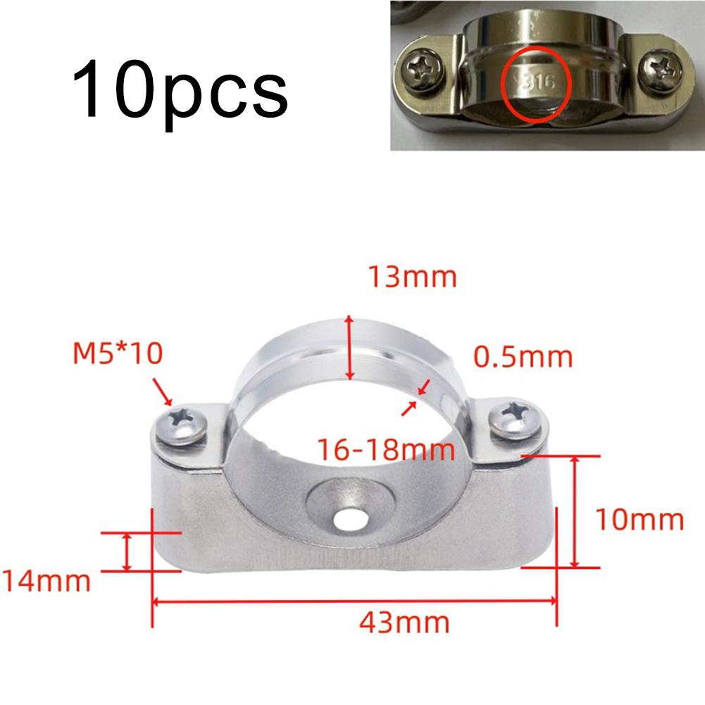 Aluminum Alloy Base 316 Stainless Steel Clamp Home Maintenance Aluminum Alloy Pipe Bracket Widely Used In Fixing