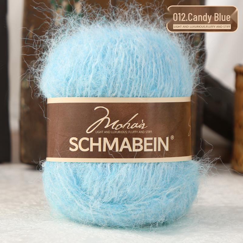 Garnset aus langhaarigem Alpaka-Mohair zum Handstricken von Puppen, Schals und Mützen