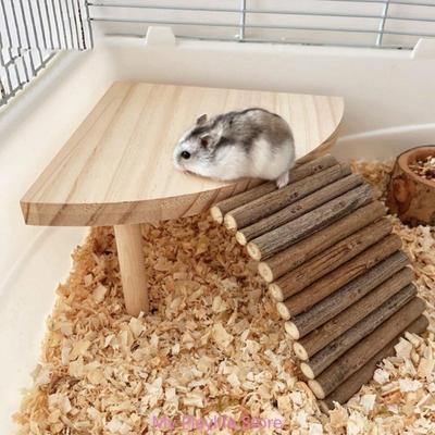 Hamster Platform Ladder Toy Small Animals Climbing Ladder Cage Corner Playground Toy Grinding Jumping Exercise Accessory