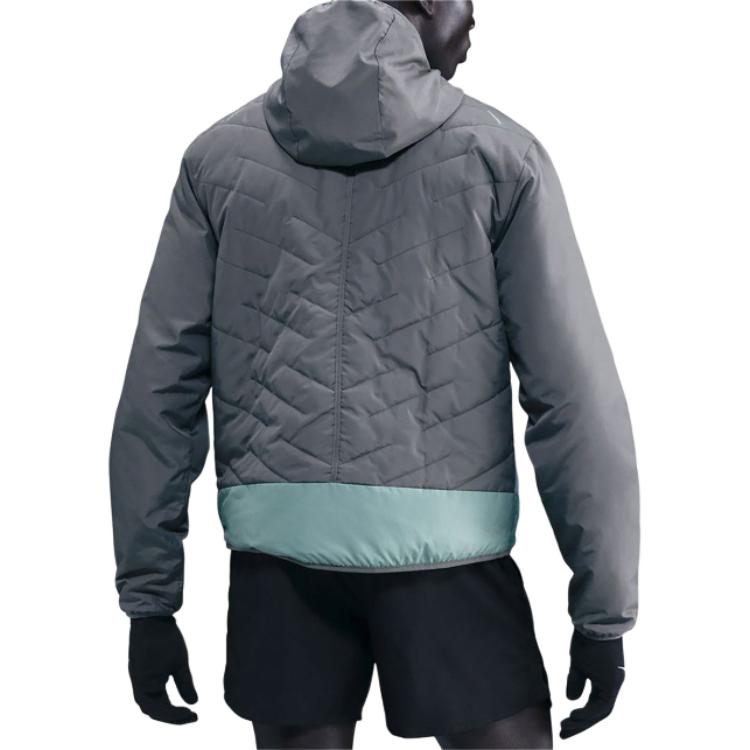 Nike Therma-Fit Color Block Zip-Up Hooded Long Sleeve Running Jacket Men jackets IM6583-084