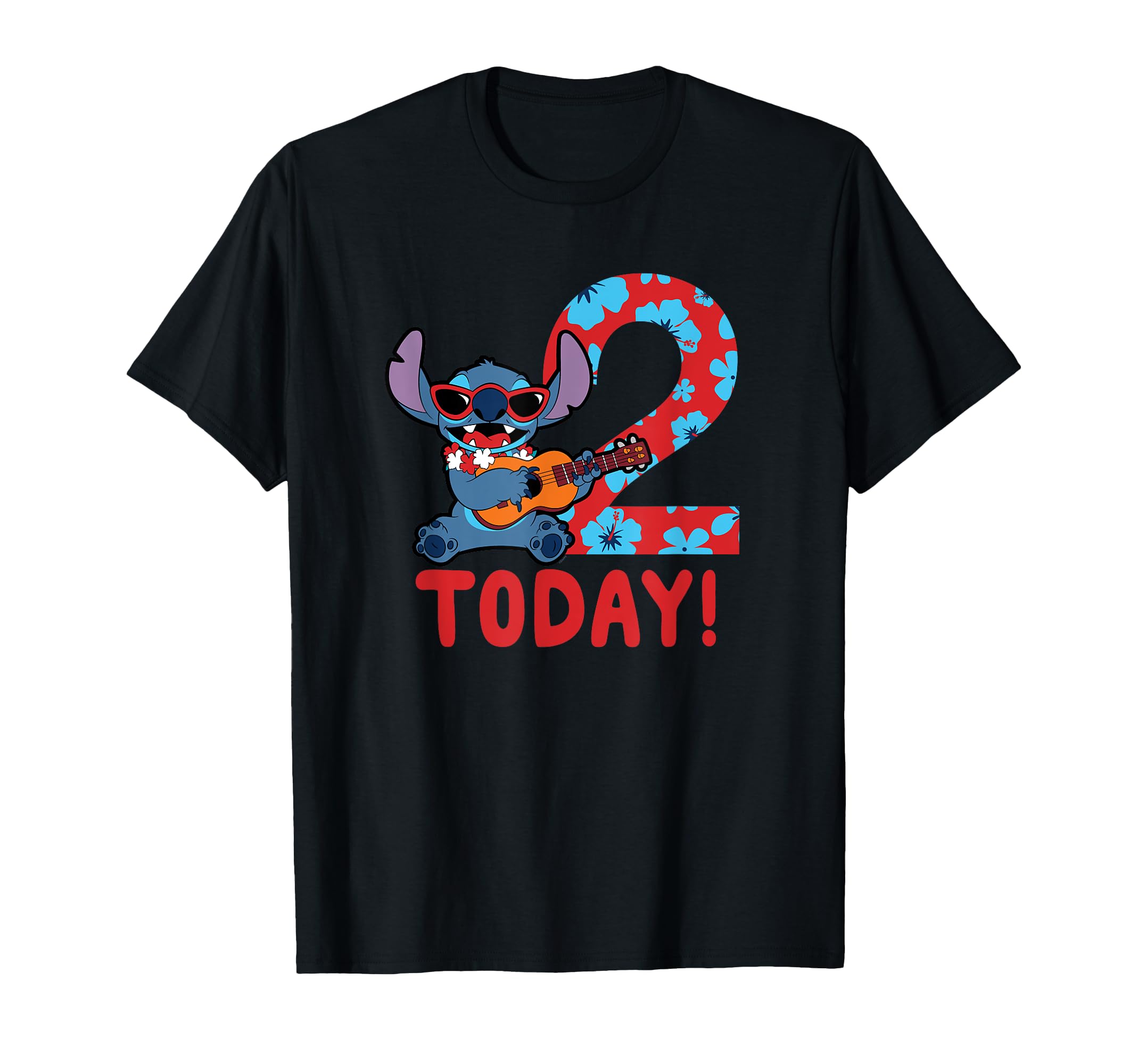 

Disney Lilo Stitch Tropical Birthday 2nd Birthday & T-Shirt чёрный