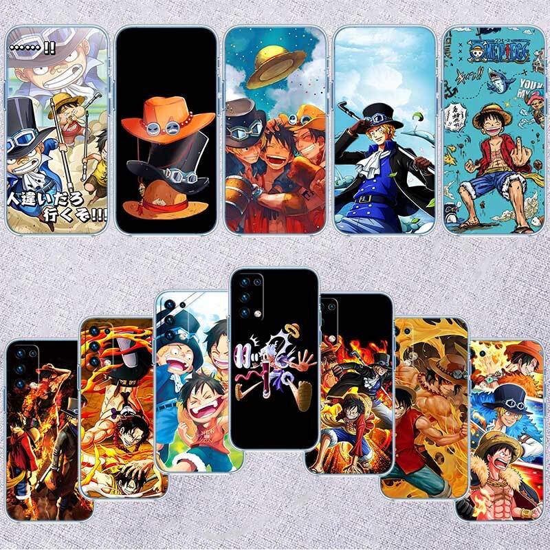 One Piece ACE Luffy Sabo Phone Case for Motorola G14 G15 G24 G30 G31 G32 G34 G41 G42 G51 G52 G50 G60S G60 G62 G72 G71 G73 G84 G85 G200 E32