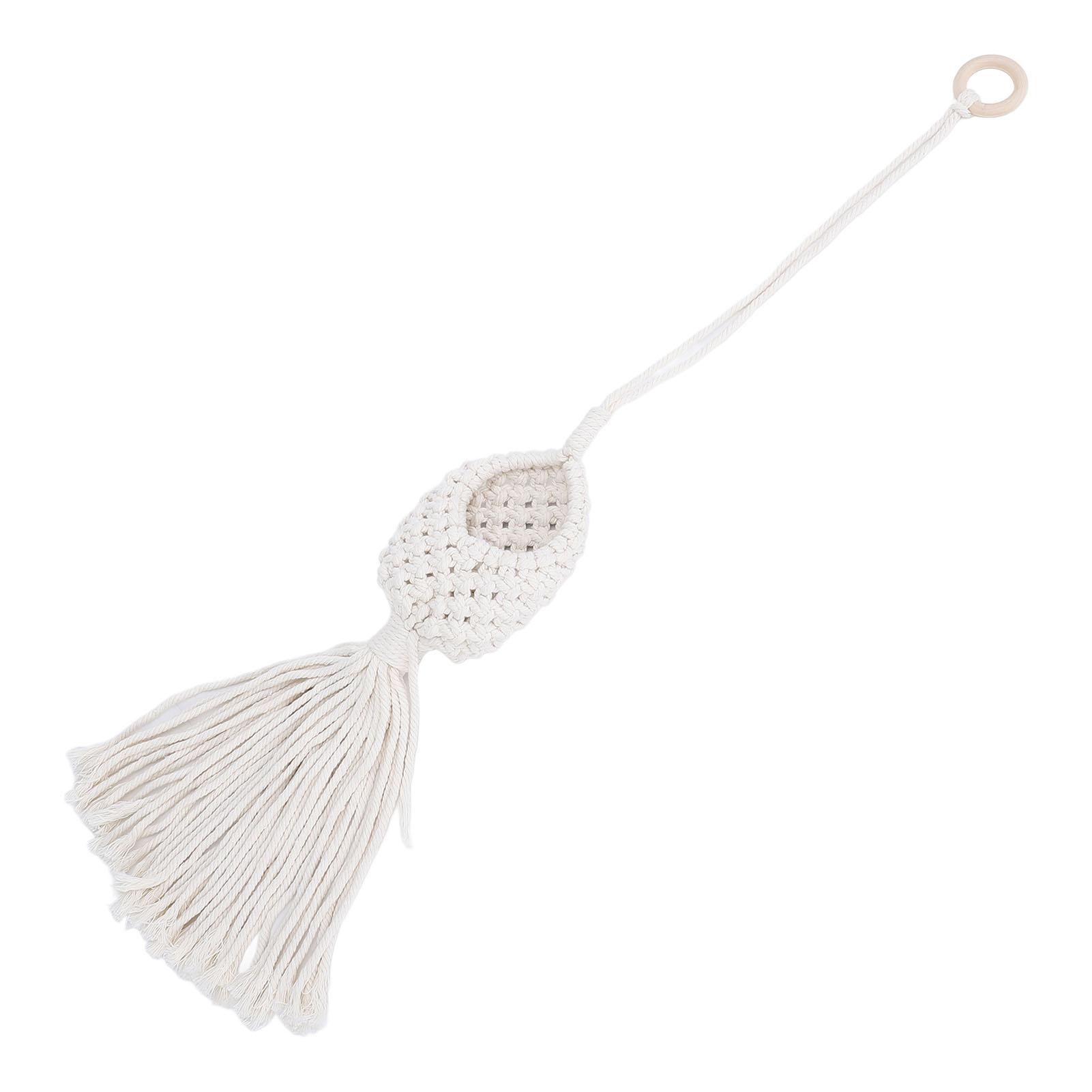 

Плетеная вручную подвесная корзина для аэрофитов, хлопковая веревка, кольцо из соснового дерева, настенный аэрофит в форме ананаса