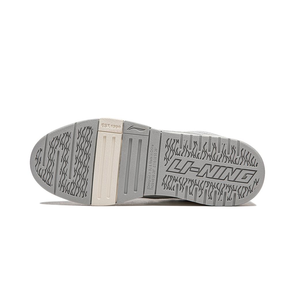Li Ning We Wo Pro Versatile Retro Non-Slip Shock Absorbing Durable Support Skate Shoes Women Skate Shoes Gray AECU020-1