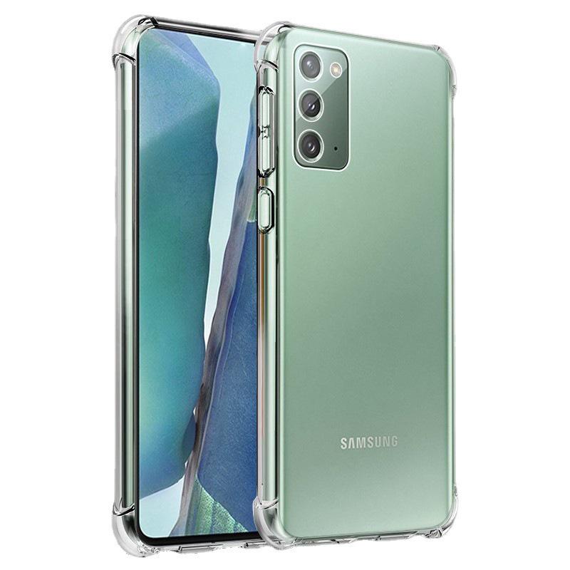 Samsung S23 Case: S30Ultra Transparent Airbag A55 Full Coverage A05S Drop-Proof Thick Soft Cover