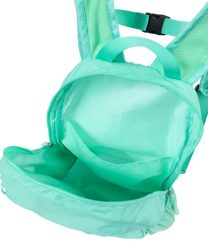 Hanahi Double Diagonal Zipper Backpack Mint