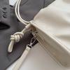 Faux-Leder-Knotenhenkel Schultertasche für Damen Mode Crossbody Handtasche Lässiger Alltagsgebrauch