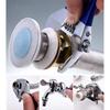 1 Pcs 8” Short Handle Adjustable Wrench Oversized Open Bathroom Wrench Mini Small Board Large-diameter Adjustable Short Handle