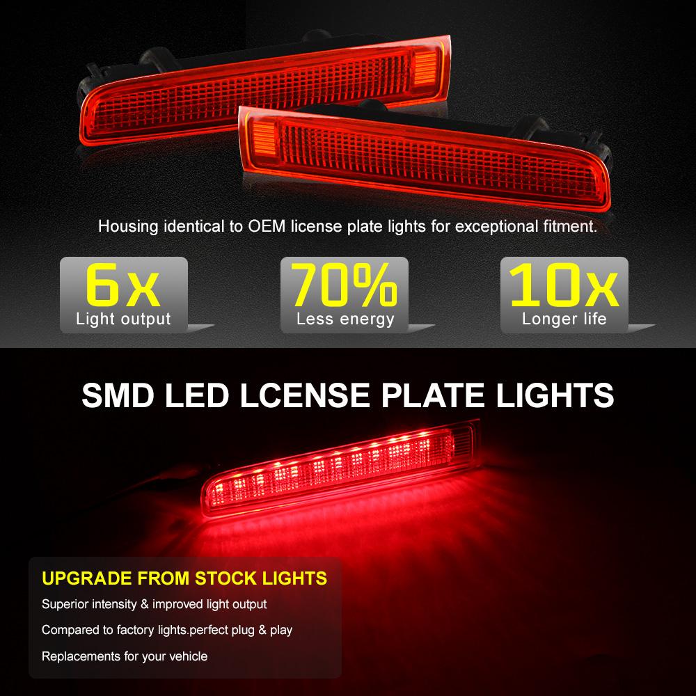2PCS High Level Third Rear Brake Light L/R Brake Lamp Center Brake Lamp Barn Door For VW Transporter T5 T6 Caravelle Multivan