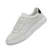 Cross-Border By Korean Version Trend Summer New Breathable White Platform Leather Casual Sports Shoes White Shoes Men'S Board