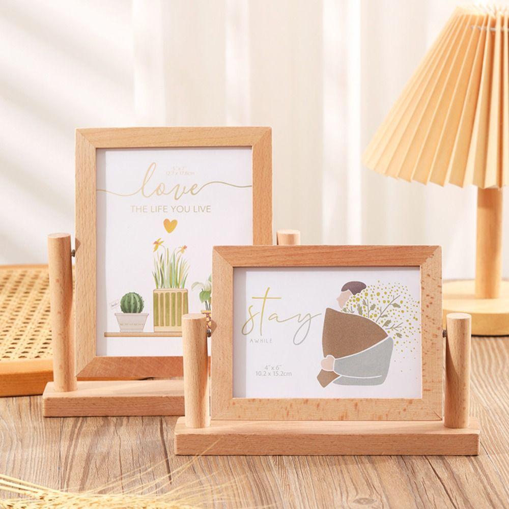 

6/7 Inch Photo Frame Stand Creative Photo Albums Home Decoration DIY Display Frame Office Style 3