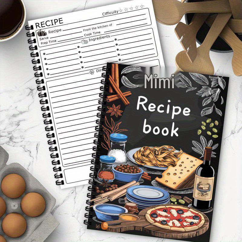 A5 Recipe Notebook: Handmade Dietary Diary & Kitchen Cooking Collection