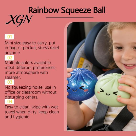 Weiches taktiles Spielzeug Brötchen zum Kneten Nicht klebrig Langsam zurückfedernd Stressabbau Fidget Simuliert faltbar Niedliche Form Tragbares Dekompressions-Gadget für Kinder Erwachsene