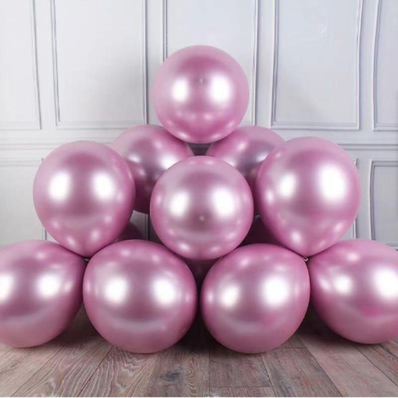 20/50Pcs Versatile Metallic Chrome Silver Grey Balloons High Shine Latex Balloons for All Kinds of Party Supplies
