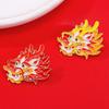 2024 Year Dragon Head Brooch Dragon Head Cartoon Pin Brooch Dragon Year Brooch  Jewelry