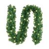 2.7m Christmas Wreath Christmas Rattan Mantel Decoration Wreath Wicker Garland with 30 LED