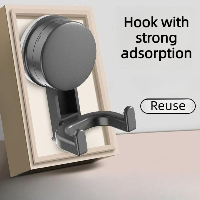 Ganchos de Ventosa a Vácuo - Sem Perfuração - Cabides Adesivos para Parede sem Danos para Banheiro, Cozinha, Parte de Trás da Porta e Chuveiro, Ganchos de Utilidade Fortes