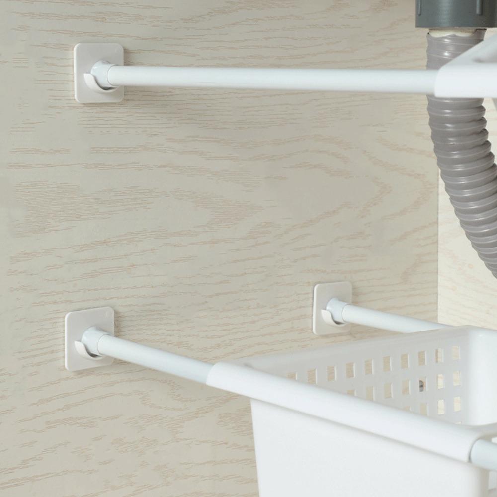 Self-adhesive Clothes Rail Bracket Rod Support Stand Curtain Rod Bracket Curtain Rod Holder