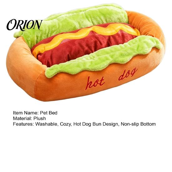 Non Slip Dog Bed for Tile Floors Hot Bed, Cute Cozy Snuggle Removable Washable Pad, Funny Soft Corduroy Pet Nest Bun Plush Small Dogs Cats Sofa Cover