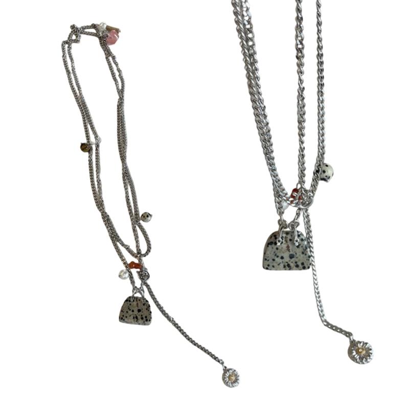 Small Bag Pendant Necklace Adjustable Necklace Titanium Steel Texture Fashion and Trendy Jewelry Suitable for Women