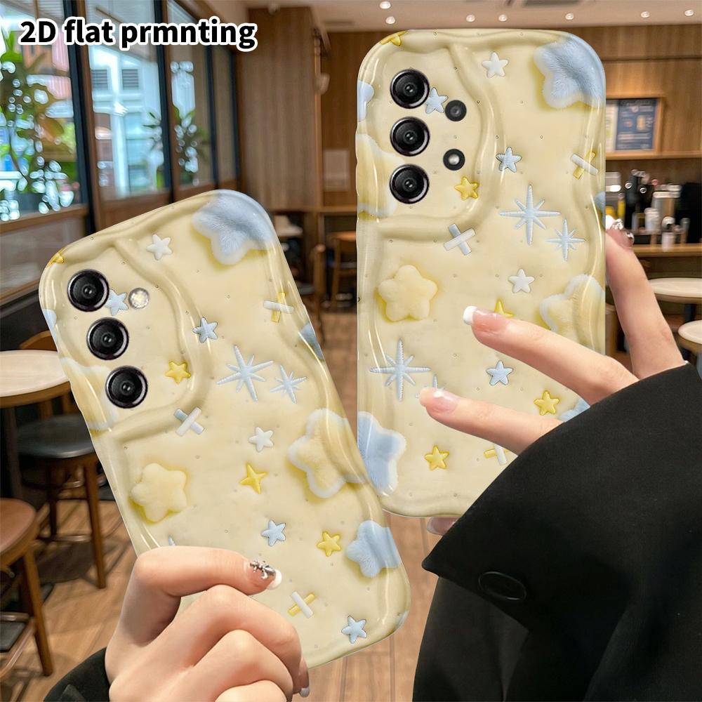 Phone Case: 2D Flat, Suitable for Samsung Galaxy A34 A35 M05 M06 S20 S22 S21 FE Plus 5G Protective Case, Star Pattern, Perfect Christmas and Halloween