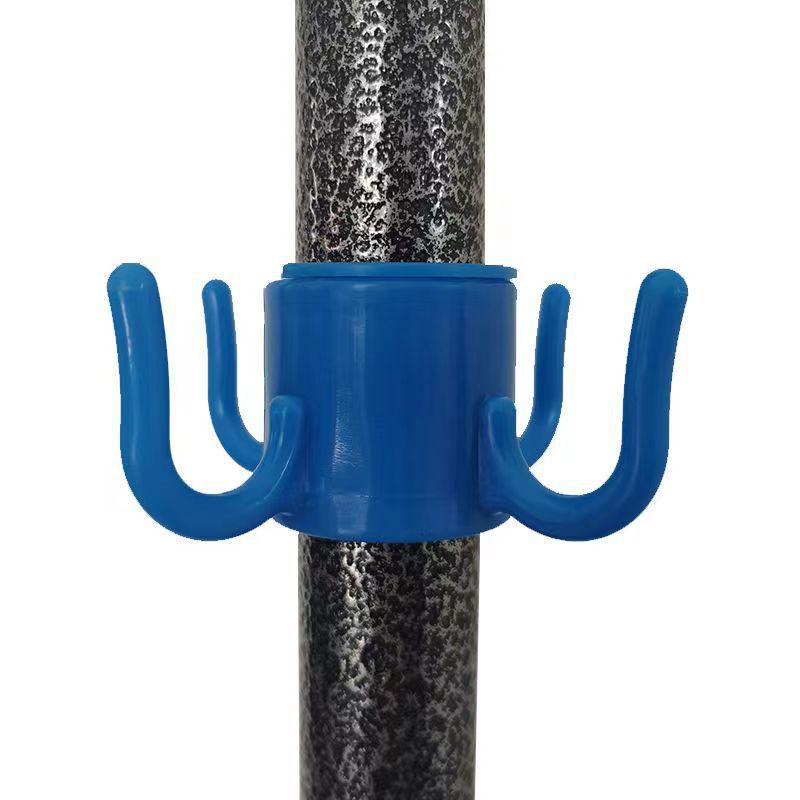 1pc Multi-Functional Beach Umbrella Hook - Adjustable 4-Claw Hanger, Suitable for Towels, Bags,And Hats, Made of Durable Plastic
