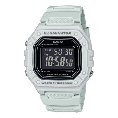 CASIO Standard Digital Watch W-218H-8BV Men's/Women's Cheap Casio Ice Gray Reversed LCD Overseas Model