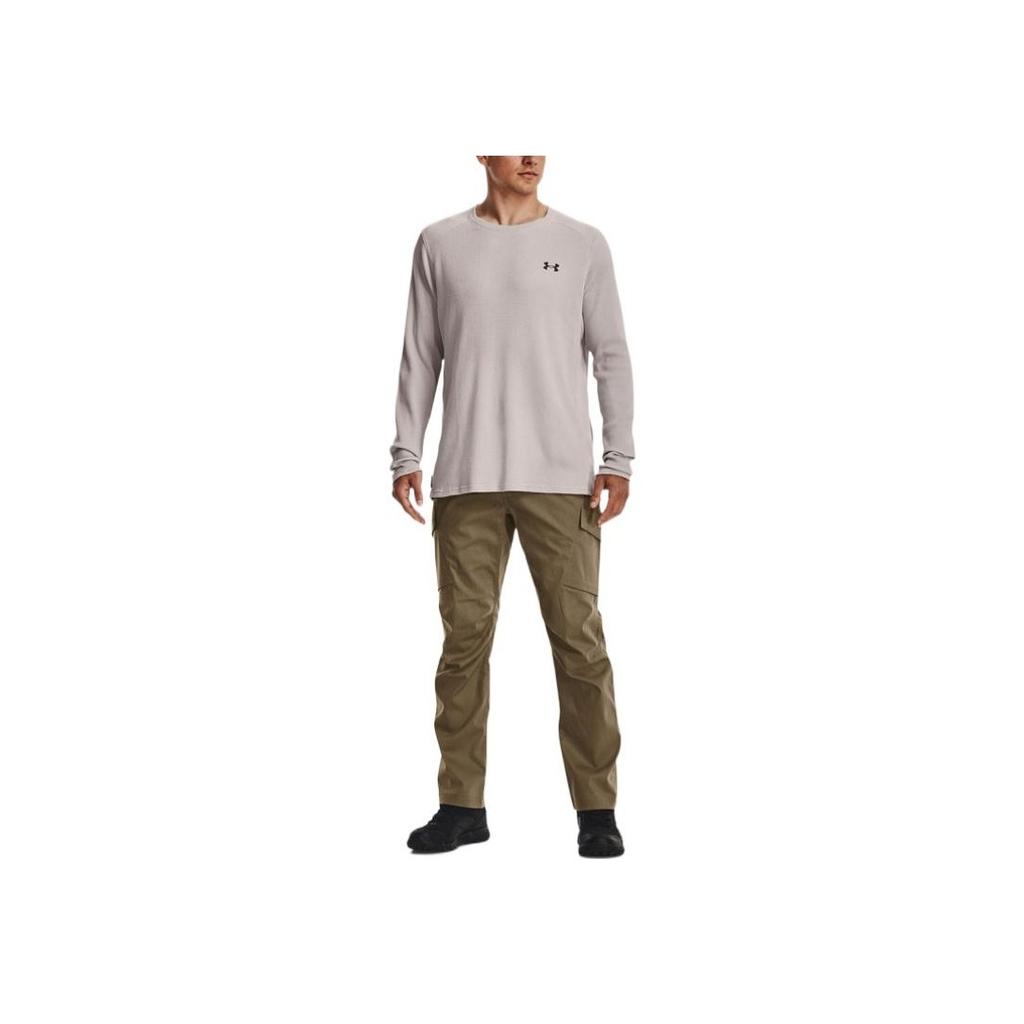 Under Armour Logo Print Crew Neck Long Sleeve Sweatshirt Men sweatshirt Gray 1373179-592