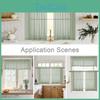 Polyester Voile Curtain Pair With Uv Protection For Living Room Windows