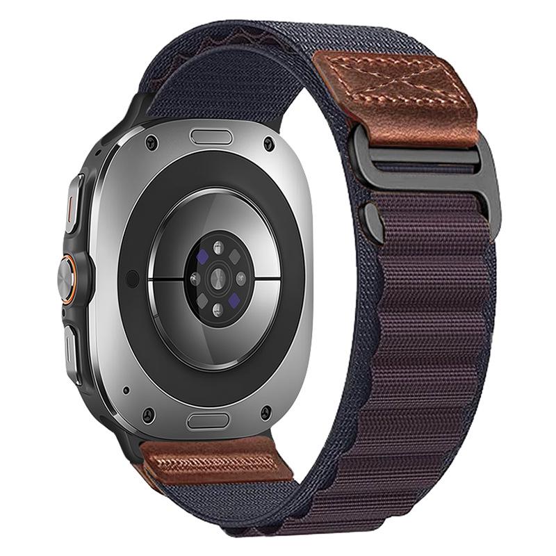 Leather Label High-Mountain Nylon Loop Strap for Samsung Watch8