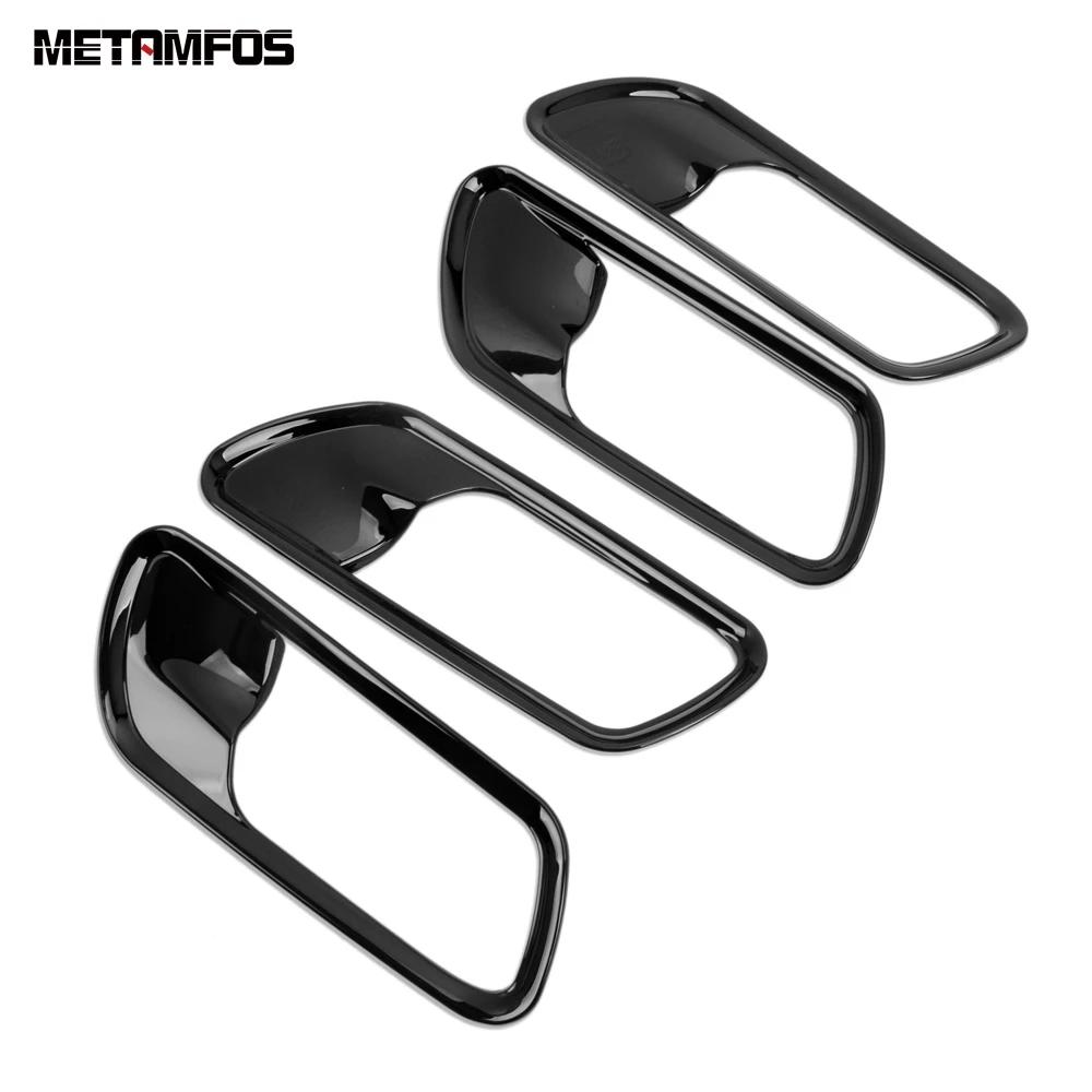 Interior Door Handle Bowl Cover Trim For Honda Fit Jazz -  2024 2025 Carbon Fiber Decoration Frame Car Accessories