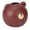 Household Cartoon Bear Multi Functional Tissue Storage Box Paper Towel Dispenser Case(Brown )
