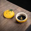 Ceramic fruit shaped incense burners and portable gourd incense burners, meditation yoga home decoration incense burners
