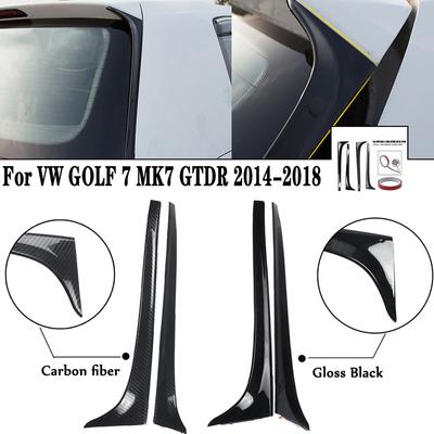 Auto Accessoires Auto Styling Achterruit Spoiler Wing Voor GOLF 7 MK7 GTD R 2014 2015 2016 2017 2018 Gloss Black carbon