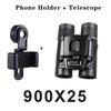 High Power Night Vision Binoculars For Adults 900x25,hd Waterproof Telescope For Bird Watching Hunting Travel, Compact Long Range Folding Optics